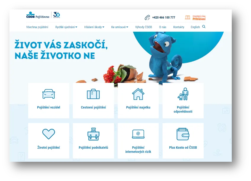 Portálová řešení pro ČSOB Pojišťovnu